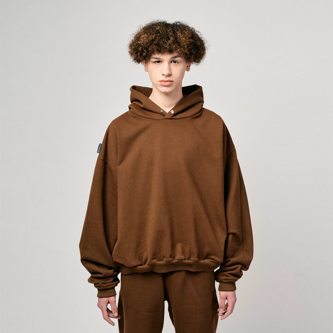 Core oversized hoodie - brown